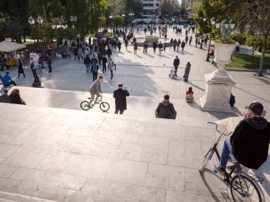 İnsanlar Syntagma Meydanı, Atina