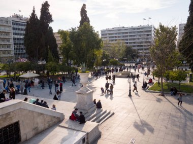 İnsanlar Syntagma Meydanı, Atina