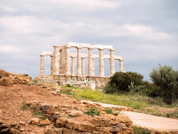 Sounio Poseidon Tapınağı — Stok fotoğraf