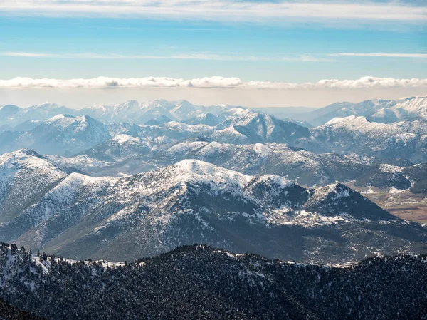 Landscape of mountains with snow — Stock Photo, Image