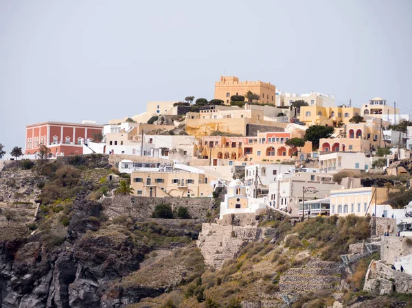 Pohled na Oia na ostrově Santorini — Stock fotografie