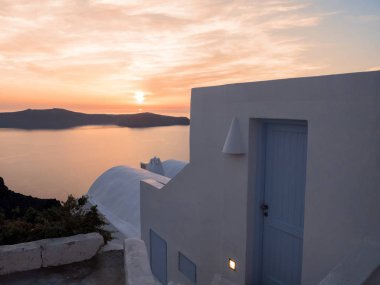 Santorini Island günbatımı