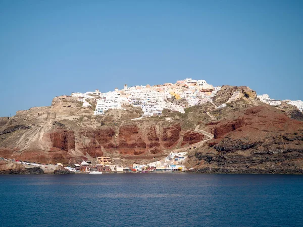 Vacker utsikt över ön Santorini — Stockfoto