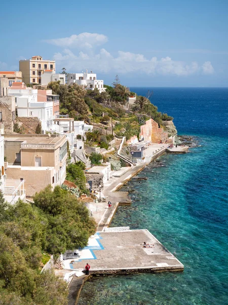 Syros stad in een zonnige dag — Stockfoto