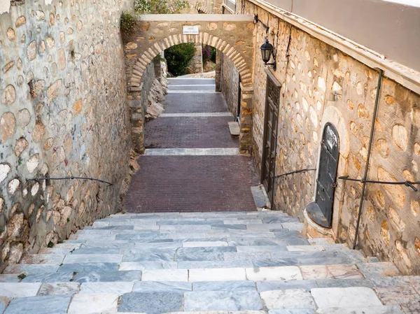 Rua na ilha de Syros — Fotografia de Stock