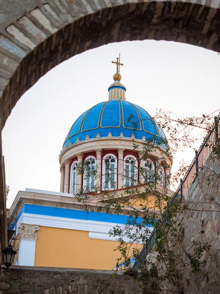 Chiesa nell 'isola di Syros — Foto Stock