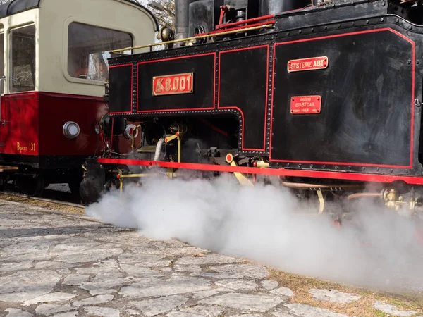 Vintage stoom aangedreven trein — Stockfoto