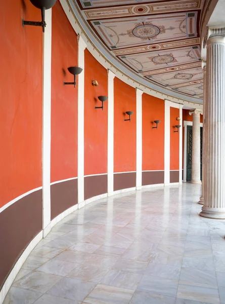 Athens Griekenland April 2016 Zappeion Hall Interieur Gebouw Met Pijlers — Stockfoto