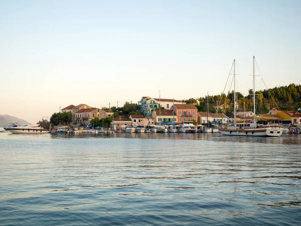 Fiskardo Grèce Août 2016 Port Village Fiskardo Île Céphalonie — Photo