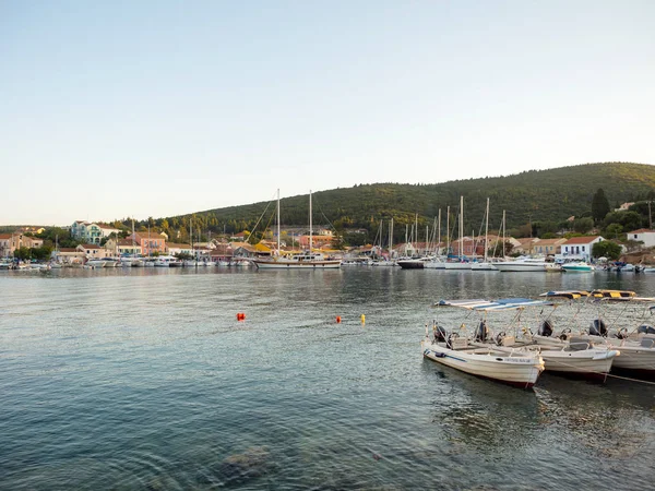 Fiskardo Grèce Août 2016 Port Village Fiskardo Île Céphalonie — Photo