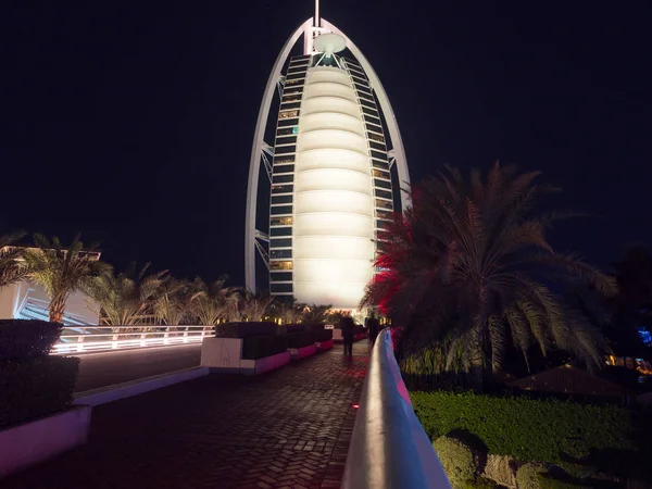 Dubai Emiratos Árabes Unidos Diciembre 2017 Hotel Burj Arab Por — Foto de Stock