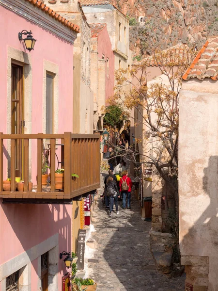 Monemvasia Medeltida Stad Lakonia Grekland — Stockfoto