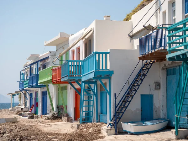 Traditional Fishing Village Klima Milos Island Greece — Stock Photo, Image