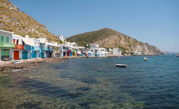 Aldeia Pesca Tradicional Klima Ilha Milos Grécia — Fotografia de Stock