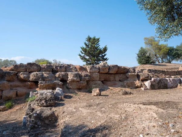 Vista Colina Pnyx Ruinas Zona Atenas Grecia — Foto de Stock