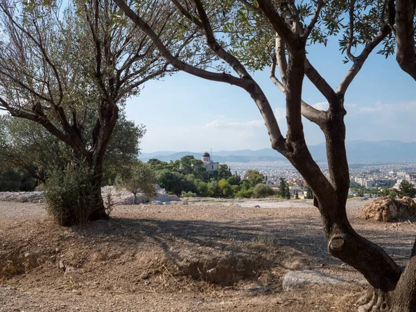 Yunanistan Atina Kentindeki Ulusal Gözlemevi Manzarası — Stok fotoğraf