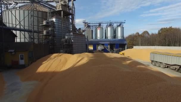 Feed mill, aerial, 4K — Stock Video
