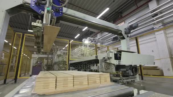 Machine prend plancher de la ligne — Video