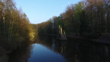rakotzbrucke park Kromlau, Almanya, üstten görünüm
