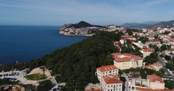 Ein panoramablick auf die kroatische küste — Stockvideo