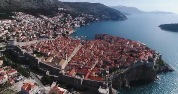 Tolle Aussicht auf Dubrovnik — Stockvideo