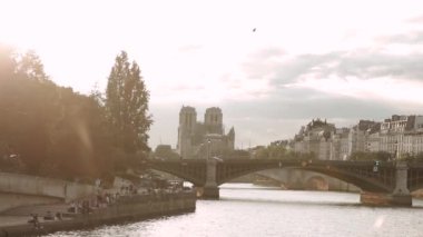 view of Notre Dame from the ship, summer 2019