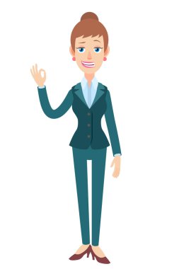 İyi bir işaret gösterilen işkadını