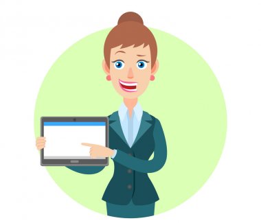 iş kadını tablet bilgisayar kullanıyor 