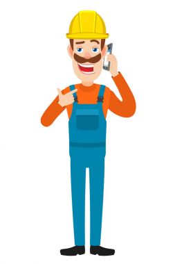 O görüşmeler cep telefonu onun parmak işaret Oluşturucu