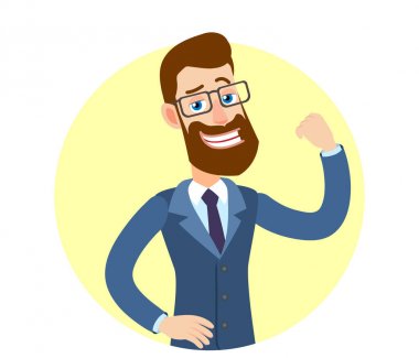 Ne kadar güçlü olduğunu gösteren yenilikçi iş adamı