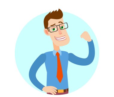 Ne kadar güçlü olduğunu gösteren işadamı