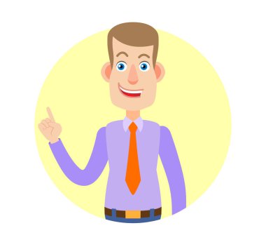 yukarı dönük iş adamı