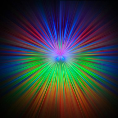 Farklı renklerdeki parlak ışıkların maskesi