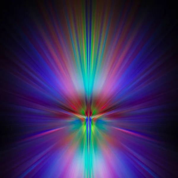 Разноцветные Лучи Света Светят Сквозь Грани Кристалла — стоковое фото