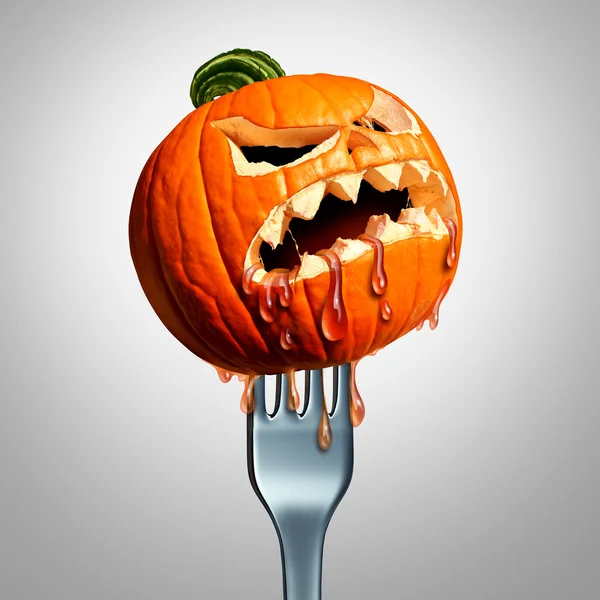 Símbolo de comida de Halloween acción de gracias — Foto de Stock