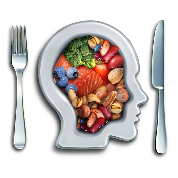 Concepto de alimento cerebral — Foto de Stock