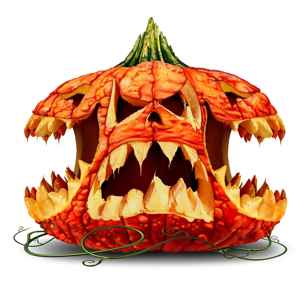 Scary Pumpkin Character Group — Stock Photo, Image