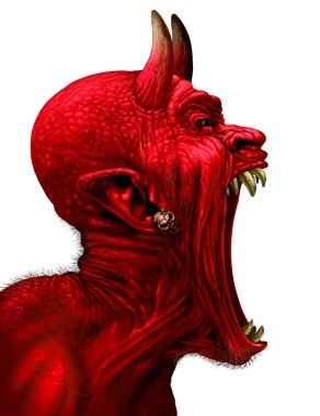 Devil Scream Icon clipart