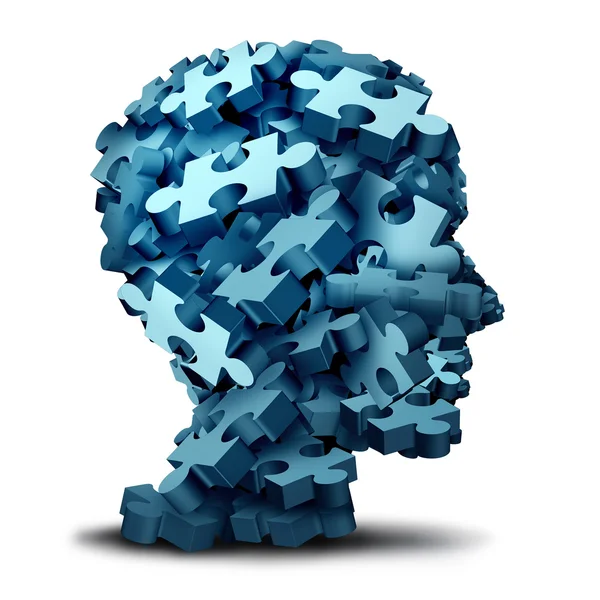 Psychology Puzzle Icon — Stock Photo, Image