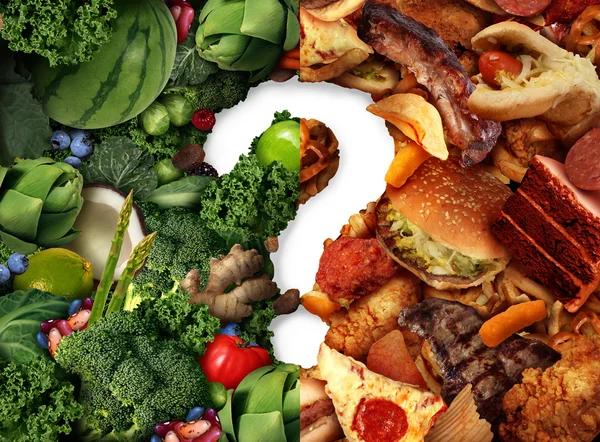 Nutrition Confusion Idea — Stock Photo, Image