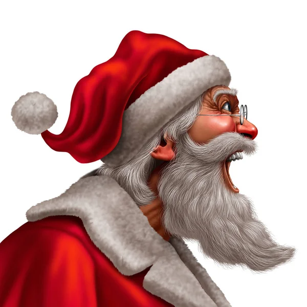 Weihnachtsmann-Botschaft — Stockfoto