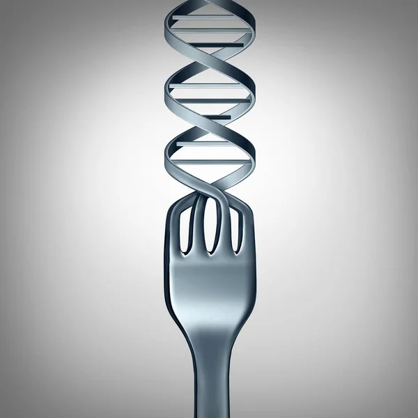 Simbolo del DNA alimentare — Foto Stock