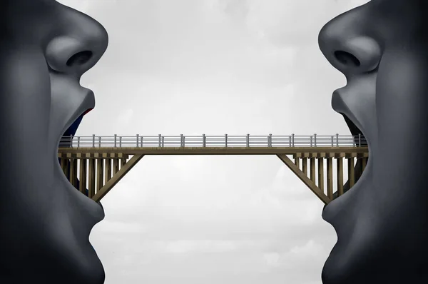Koncepcja budowy mostów — Zdjęcie stockowe