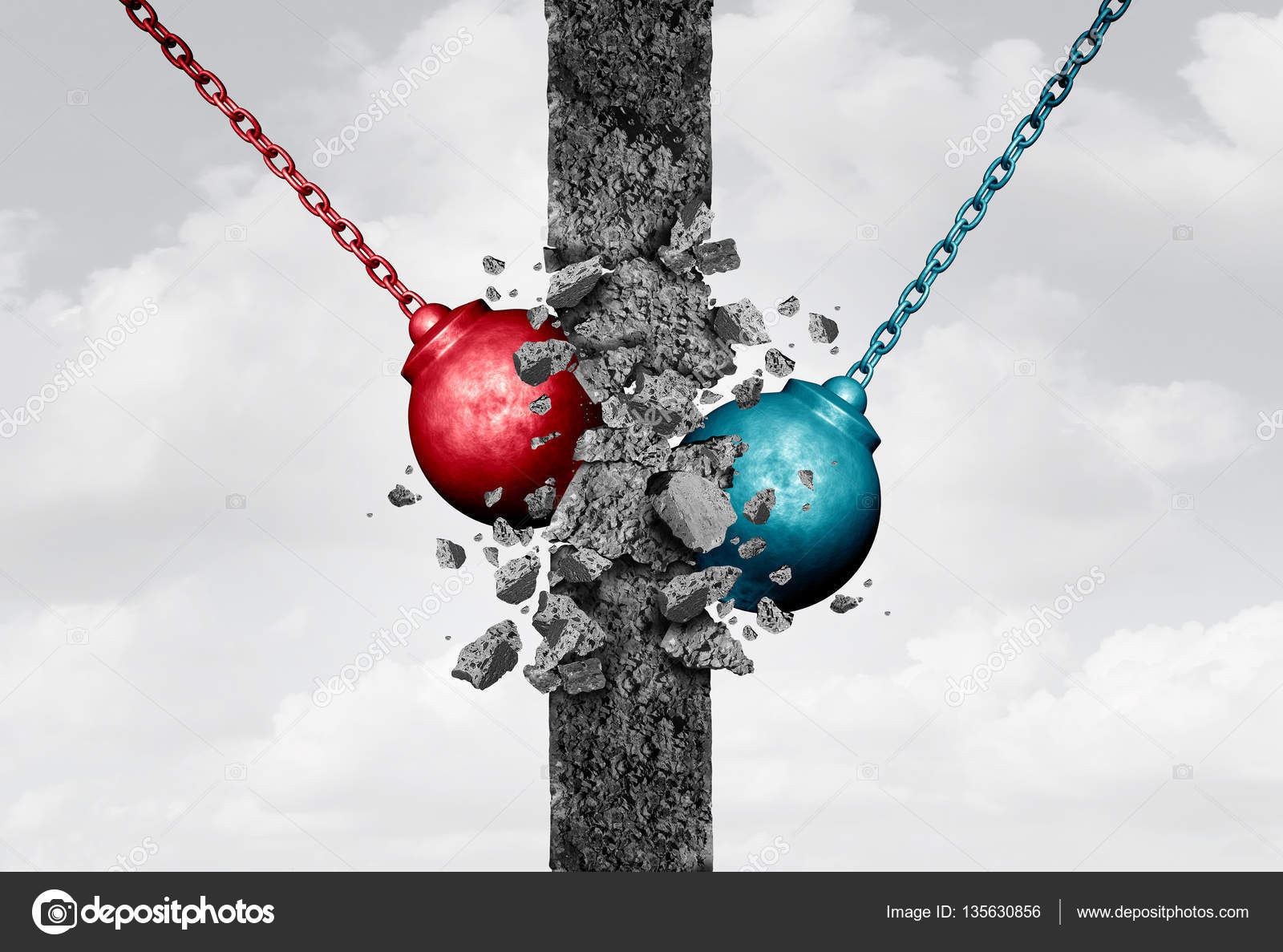 Breaking Down Walls Together — Stock Photo © lightsource 135630856