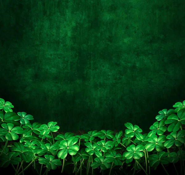 Trevo verde Grunge fundo — Fotografia de Stock