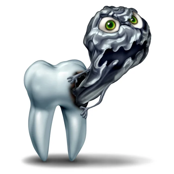 Mostro della carie dentale — Foto Stock