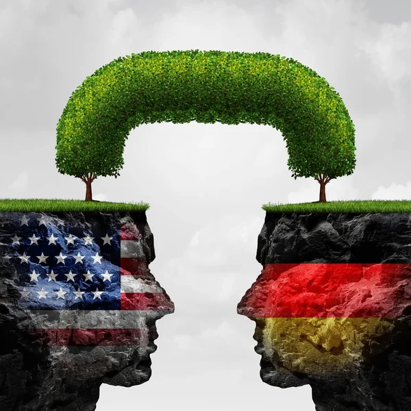 American German Cooperation — Stock Photo, Image