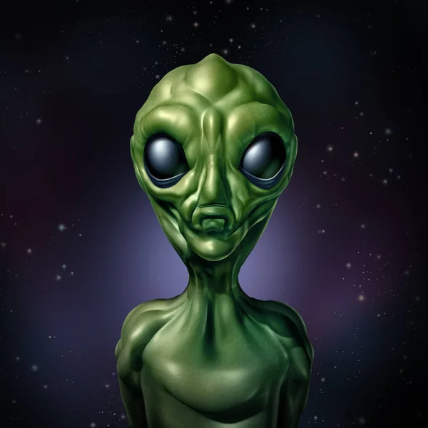 Alien Ufo Marciano — Fotografia de Stock