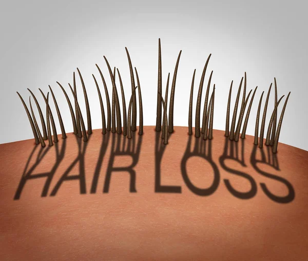 Conceito de perda de cabelo — Fotografia de Stock