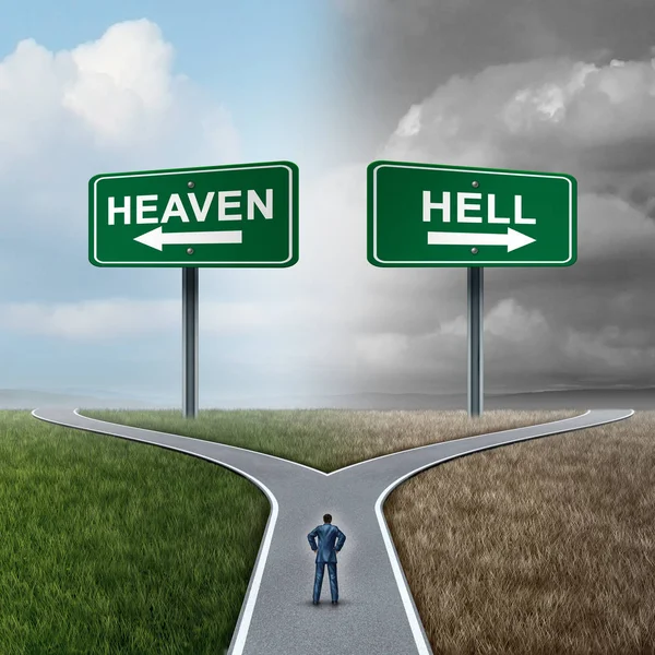 Himmel och helvete — Stockfoto